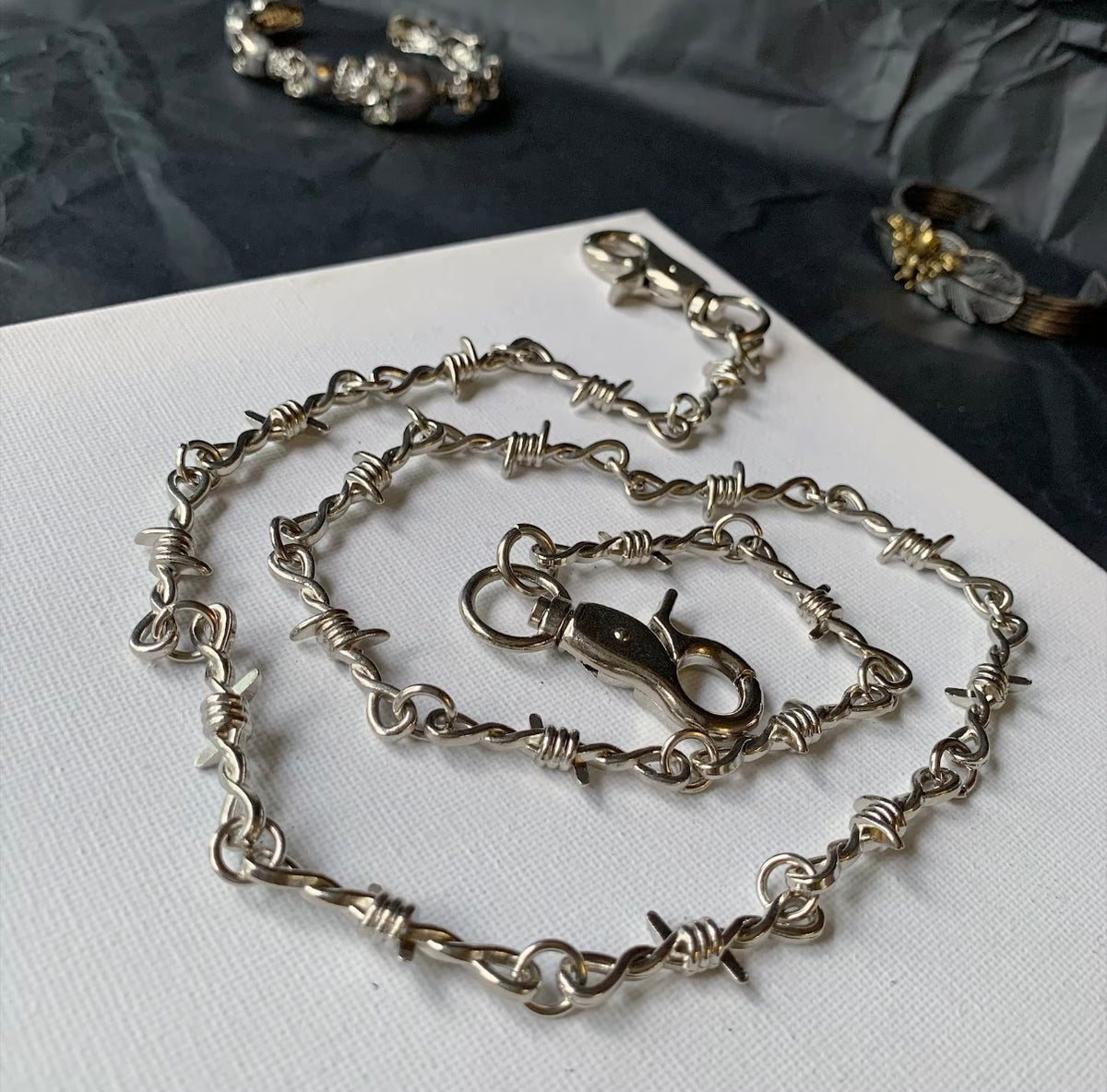 Barbed Wire Wallet Chain
